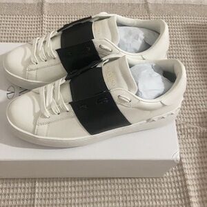 Valentino Open Men’s White and Dark black Sneakers Size 42